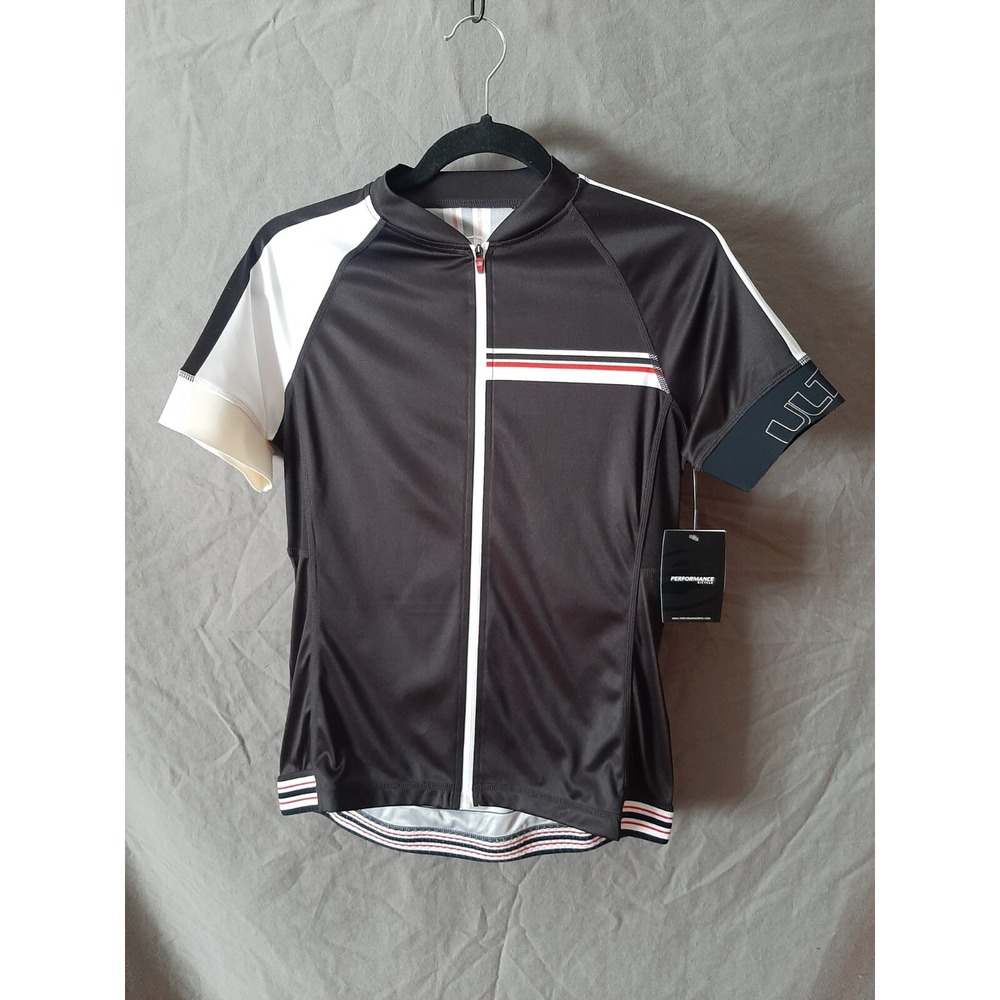 Performance Bicycle Cycle Women's Jacket Medium‎ Black Reflective Short Sleeve